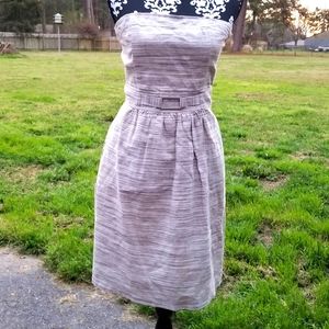 Strapless Banana Republic Dress with Belt Accent